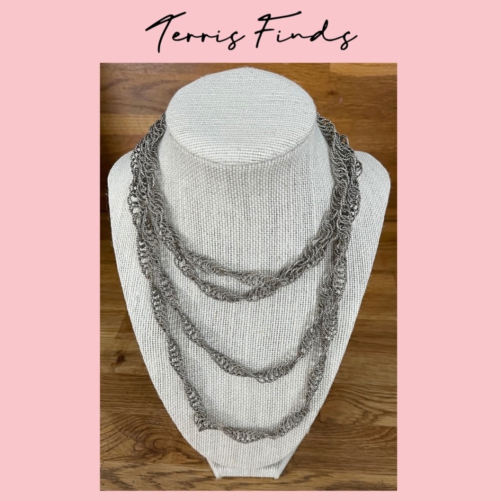 Vintage Metal Twisted Necklace